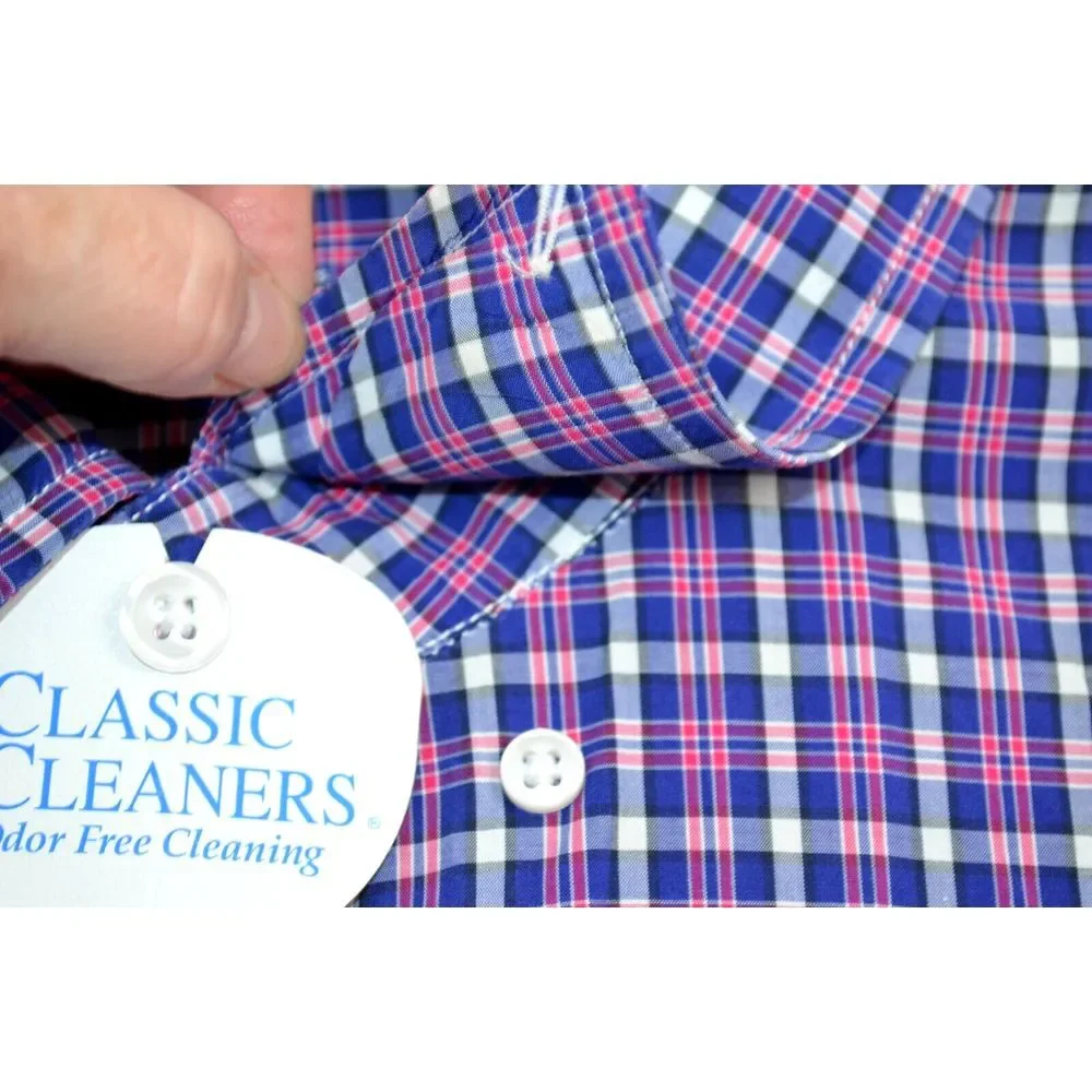 J Crew Light Weight Dress Shirt Cotton Men's L Slim Fit Blue &‎ Red Plaid